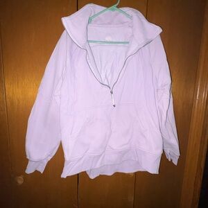 Lululemon oversized Half-Zip Scuba Lavender Lilac
